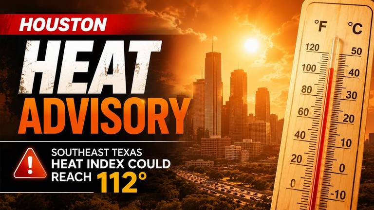 Houston Heat Advisory: Southeast Texas Heat Index Could Reach 112
