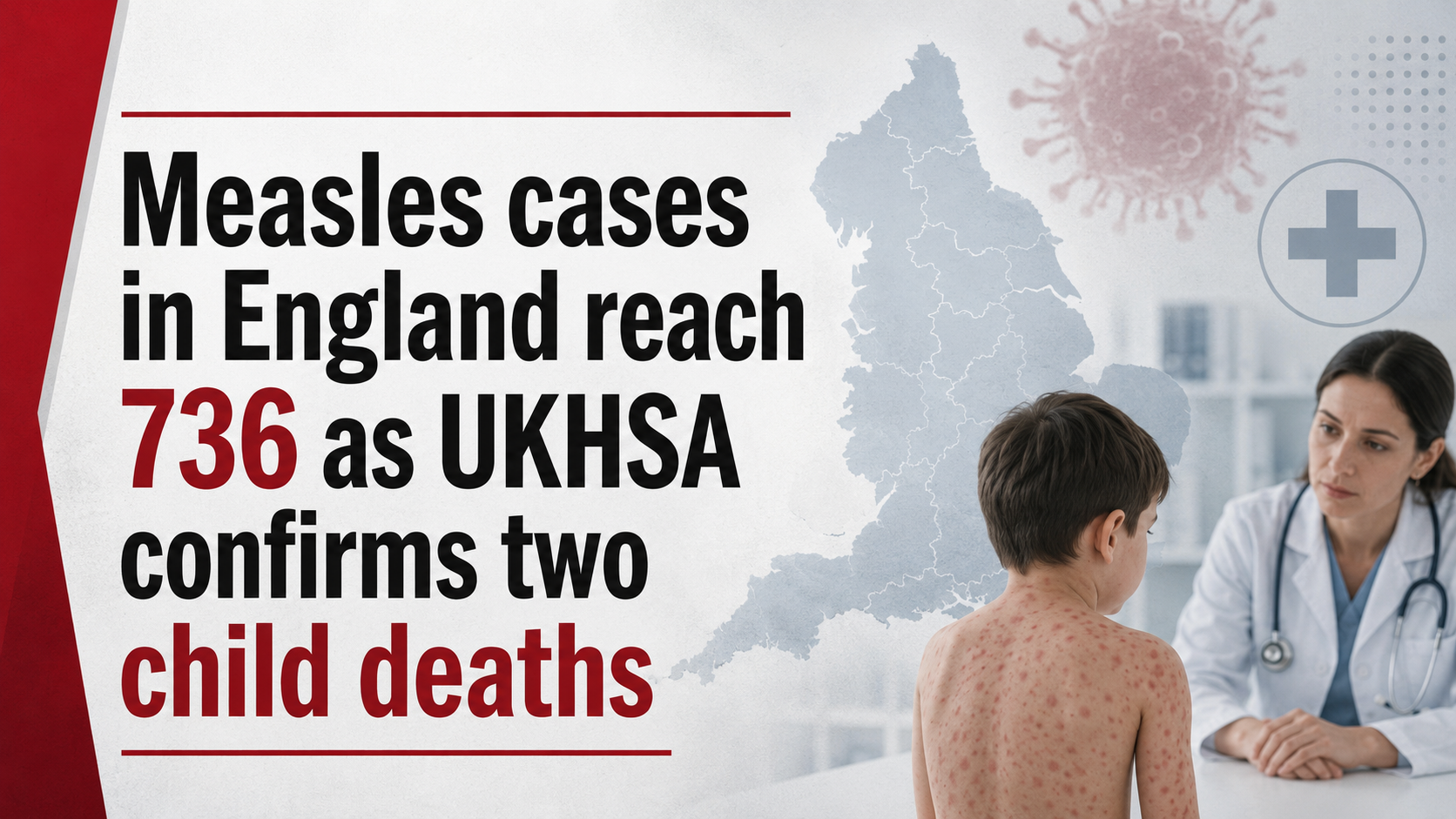 Measles cases in England reach 736 as UKHSA confirms two child deaths