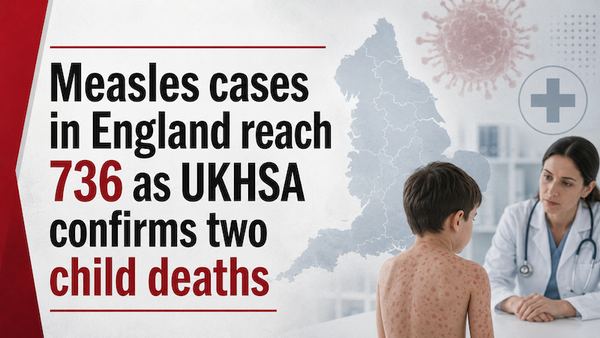 Measles cases in England reach 736 as UKHSA confirms two child deaths