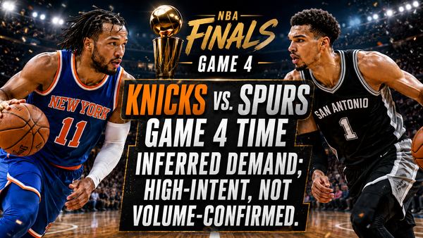 Knicks vs. Spurs Game 4 Time: TV Channel and NBA Finals Schedule