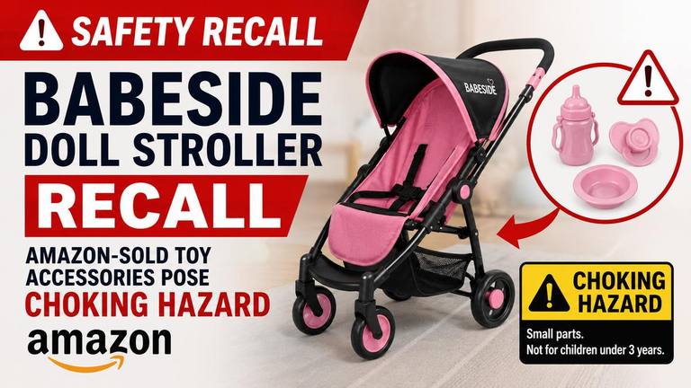 BABESIDE Doll Stroller Recall: Amazon-Sold Toy Accessories Pose Choking Hazard