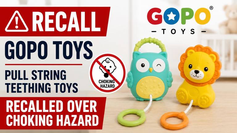 GOPO Toys Recall: Pull String Teething Toys Recalled Over Choking Hazard
