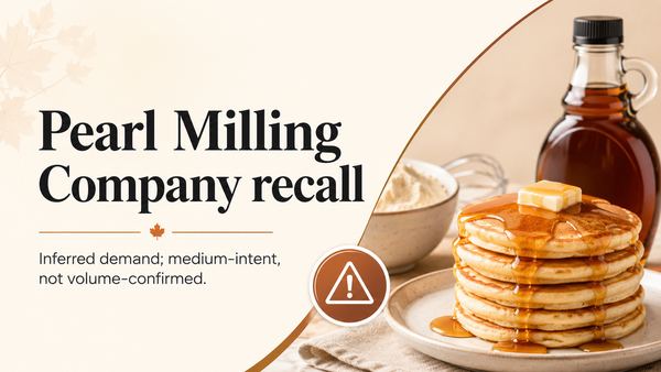 Pearl Milling Company Recall: Pancake Mix Pouches Sold in Puerto Rico Have Undeclared Milk and Soy