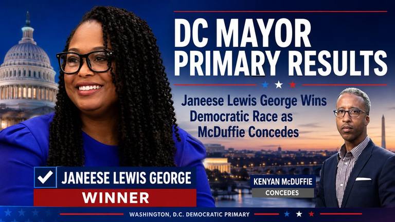 DC Mayor Primary Results: Janeese Lewis George Wins Democratic Race as McDuffie Concedes