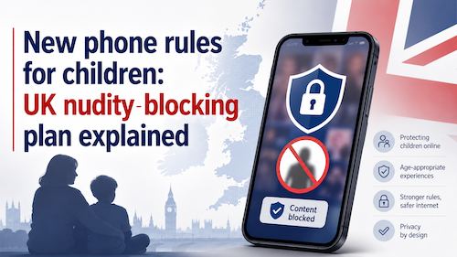 New phone rules for children: UK nudity-blocking plan explained