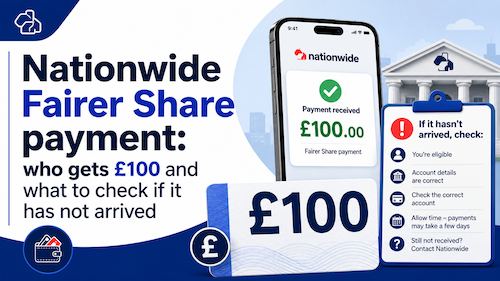Nationwide Fairer Share payment: who gets £100 and what to check if it has not arrived