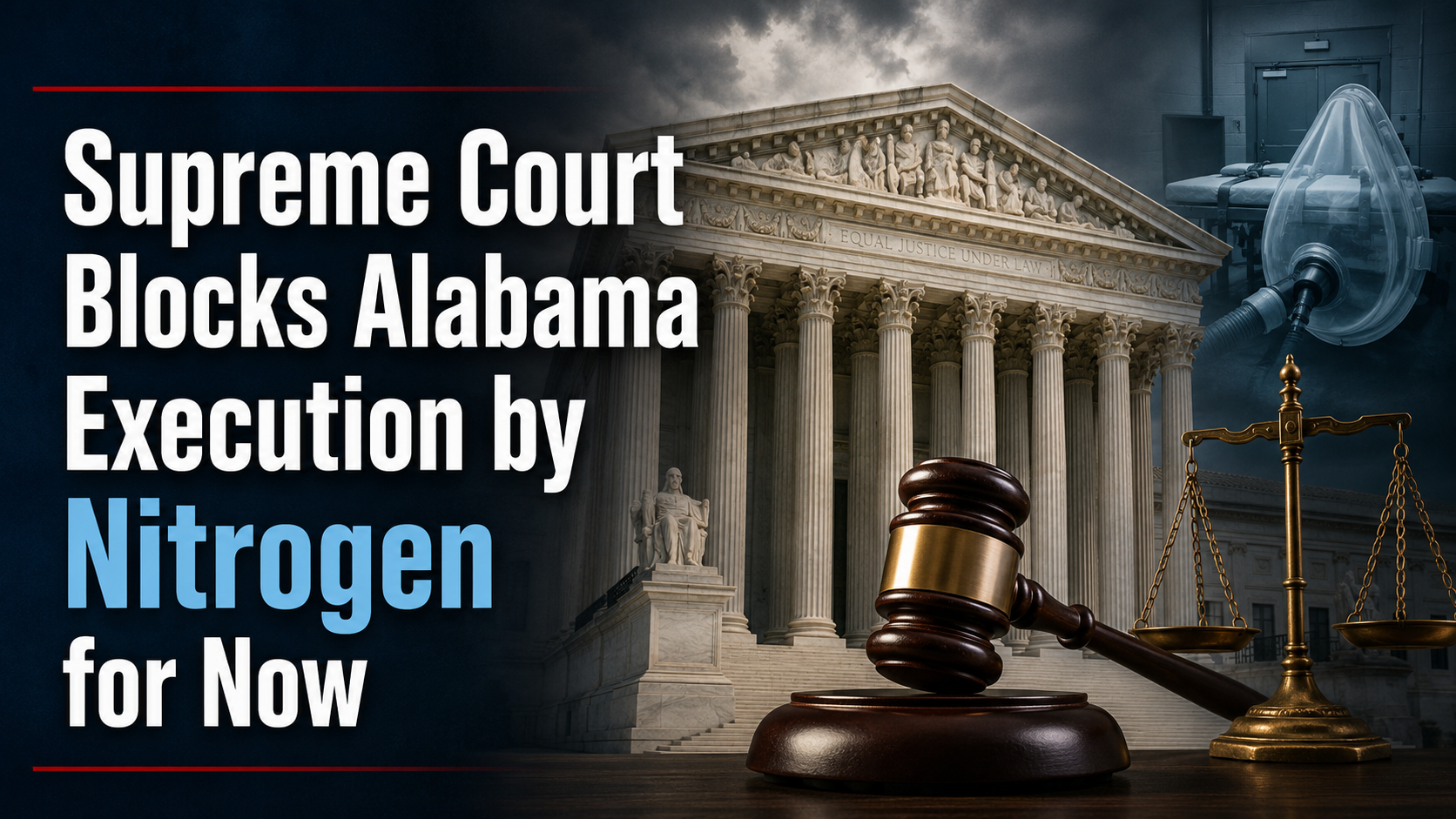 Supreme Court Blocks Alabama Execution by Nitrogen for Now