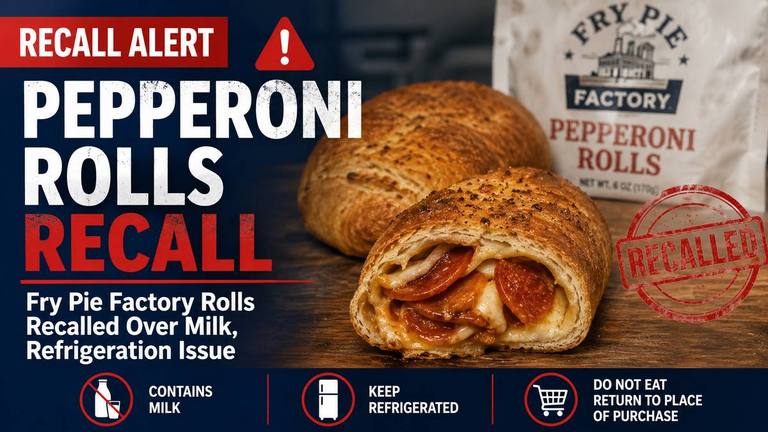 Pepperoni Rolls Recall: Fry Pie Factory Rolls Recalled Over Milk, Refrigeration Issue