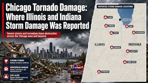 Chicago Tornado Damage: Where Illinois and Indiana Storm Damage Was Reported