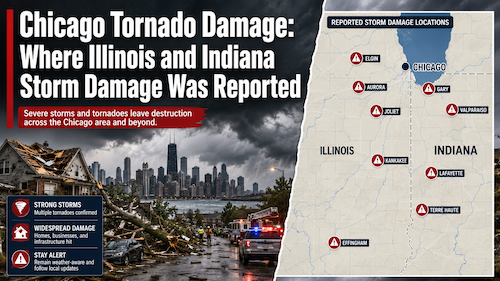 Chicago Tornado Damage: Where Illinois and Indiana Storm Damage Was Reported