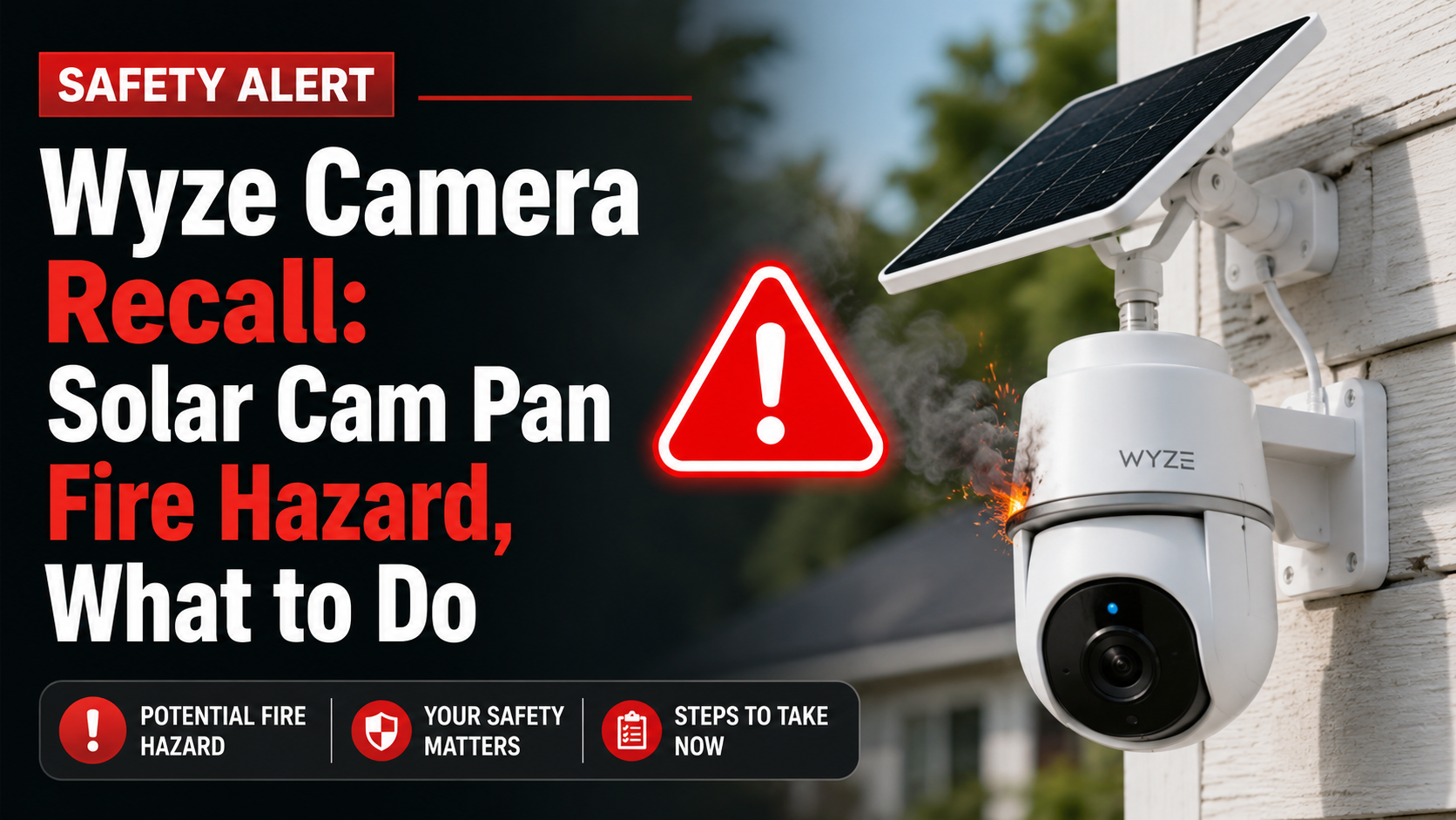 Wyze Camera Recall: Solar Cam Pan Fire Hazard, What to Do