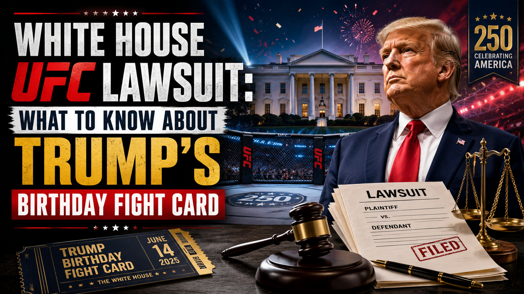 White House UFC Lawsuit: What to Know About Trump’s Birthday Fight Card