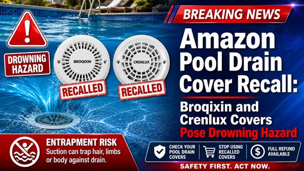 Amazon Pool Drain Cover Recall: Broqixin and Crenlux Covers Pose Drowning Hazard