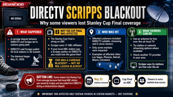 DirecTV Scripps Blackout: Why Some Viewers Lost Stanley Cup Final Coverage