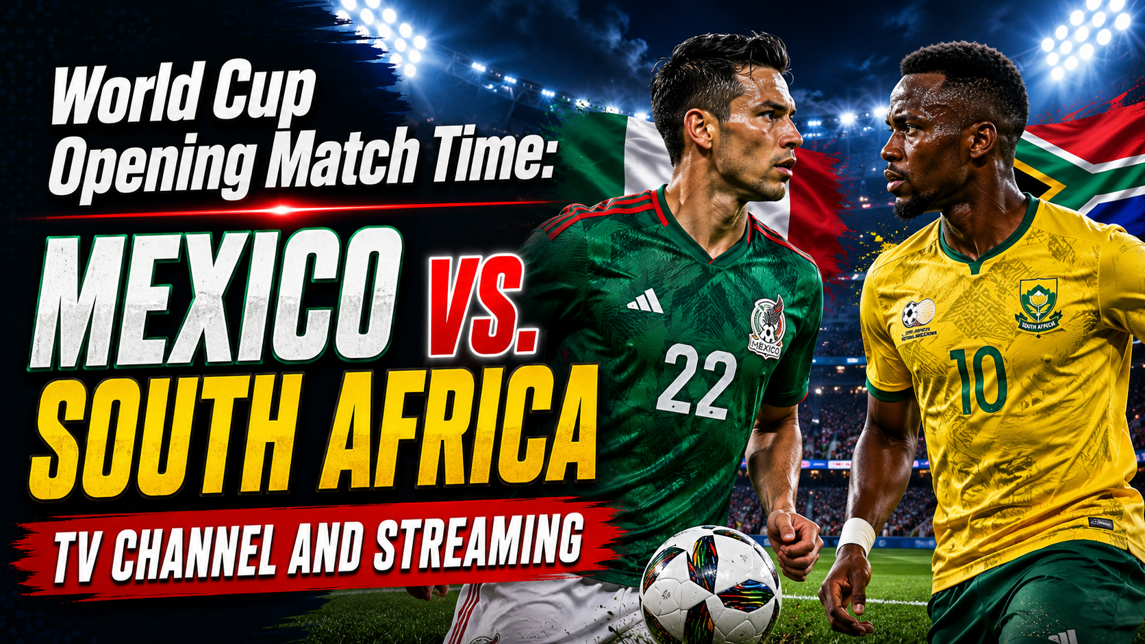 World Cup Opening Match Time: Mexico vs. South Africa TV Channel and Streaming