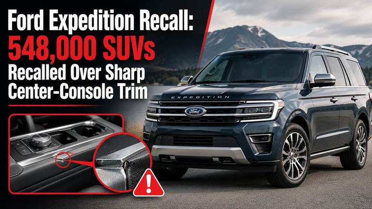 Ford Expedition Recall: 548,000 SUVs Recalled Over Sharp Center-Console Trim