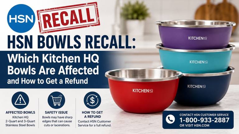 HSN Bowls Recall: Which Kitchen HQ Bowls Are Affected and How to Get a Refund