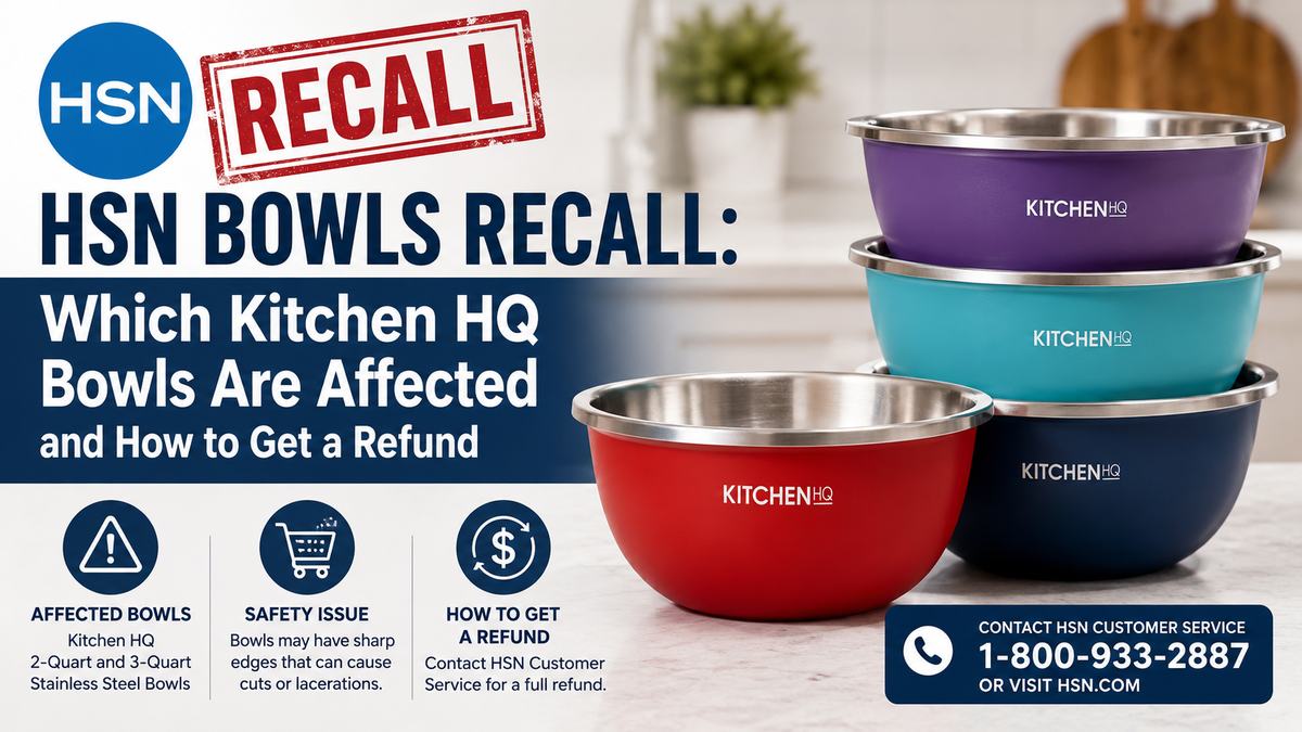 HSN Bowls Recall: Which Kitchen HQ Bowls Are Affected and How to Get a Refund